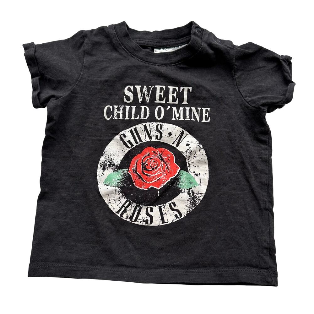 H&M Guns N Roses Graphic T-Shirt - Size 4-6 Months